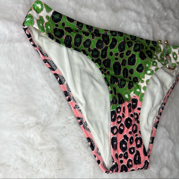 NEW DEREK LAM 10 Crosby bikini bottom Size XS U-wire Leopard design - Picture 8 of 14